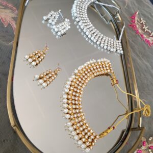 Silver & gold pearl set