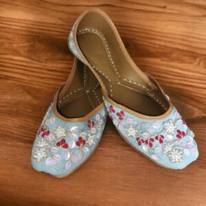Punjabi Jutti light cyan
