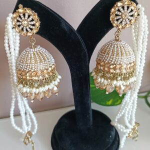 Polki jhumka with sahare