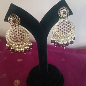 Purple earrings